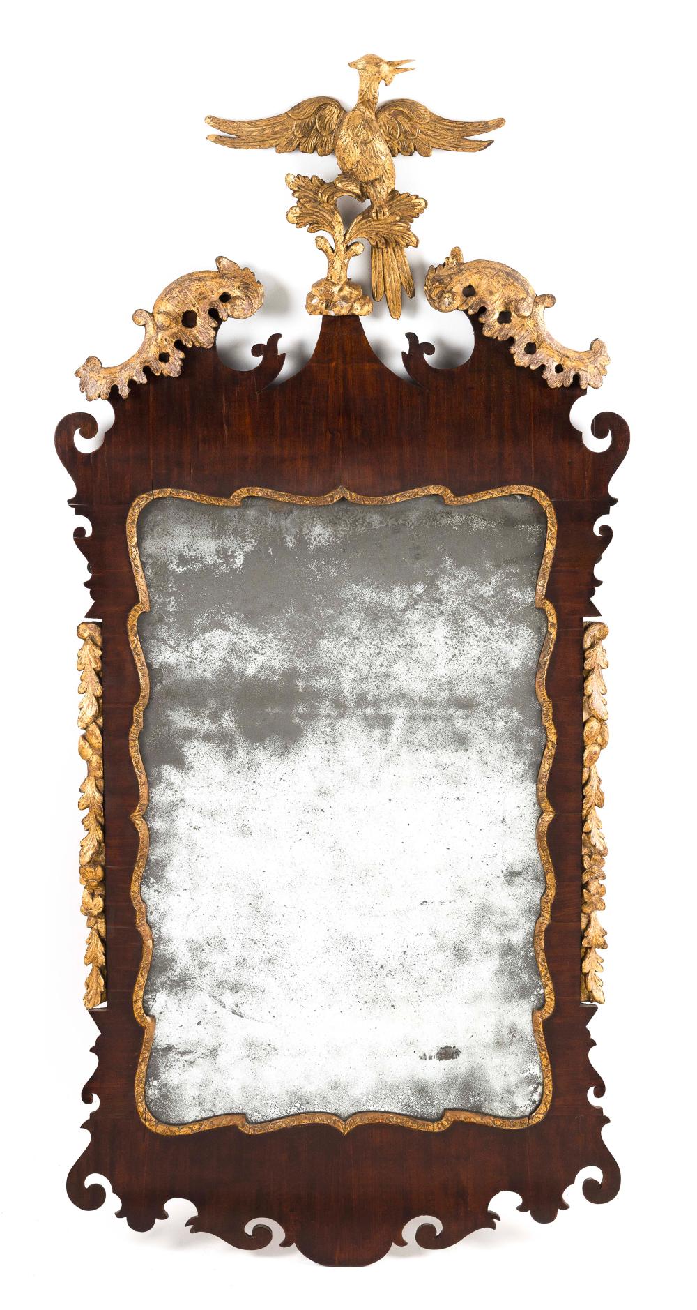 CHIPPENDALE PARCEL-GILT LOOKING