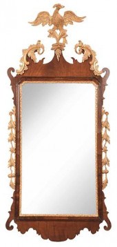 CHIPPENDALE PARCEL GILT MAHOGA