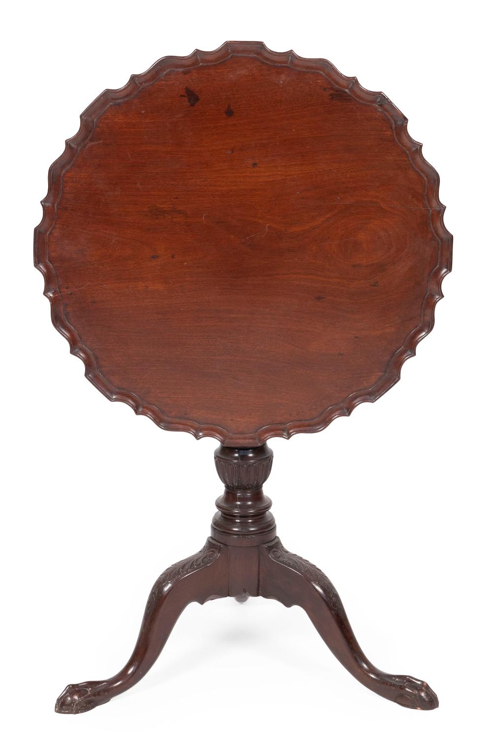 CHIPPENDALE PIECRUST TILT-TOP TABLE