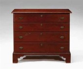 Chippendale red-painted chest
