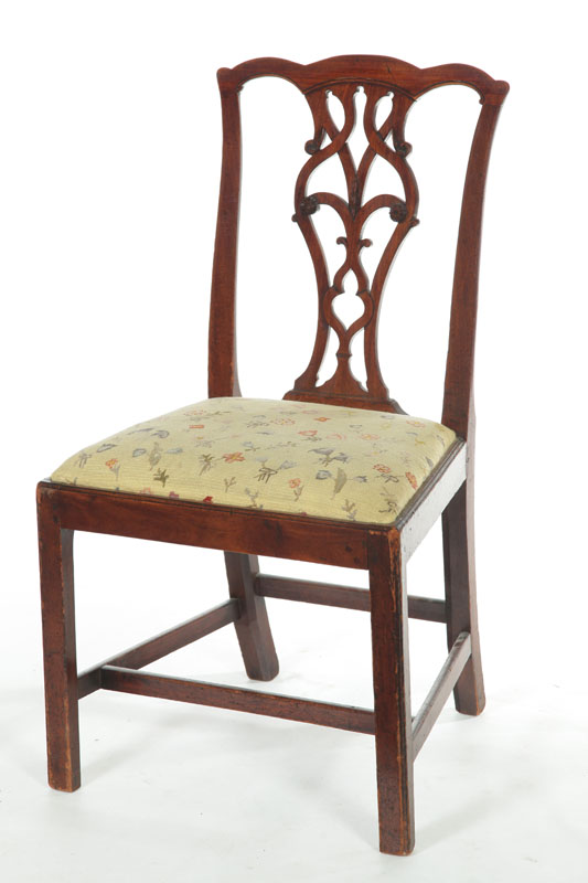 CHIPPENDALE SIDE CHAIR.  American