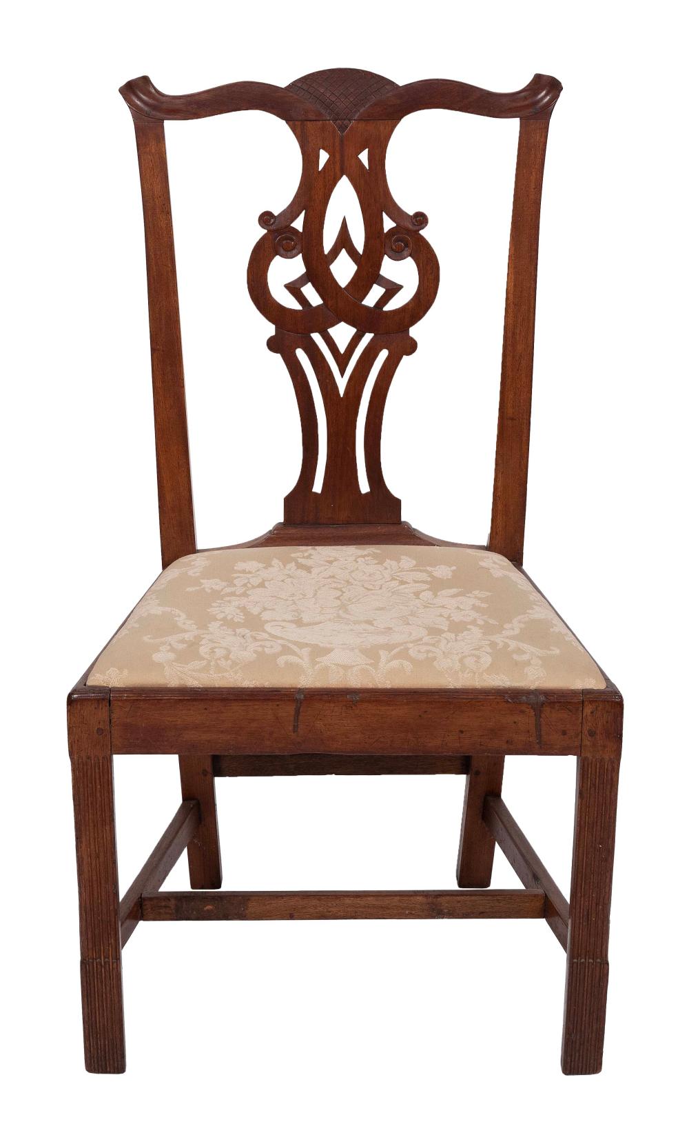CHIPPENDALE SIDE CHAIR ATTRIBUTED