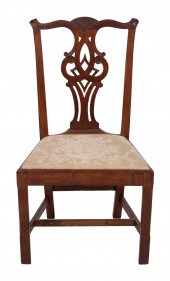CHIPPENDALE SIDE CHAIR ATTRIBU