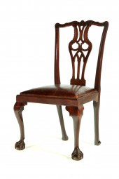 CHIPPENDALE SIDE CHAIR.     Po