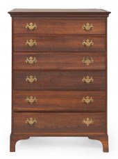 CHIPPENDALE SIX-DRAWER TALL CH