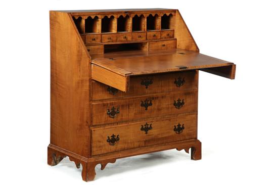 CHIPPENDALE SLANT-FRONT DESK. 