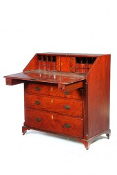 CHIPPENDALE SLANT-FRONT DESK.