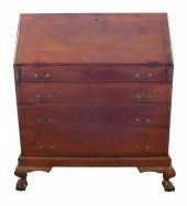 CHIPPENDALE SLANT LID DESK ON