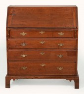 CHIPPENDALE SLANT-LID DESK WIT