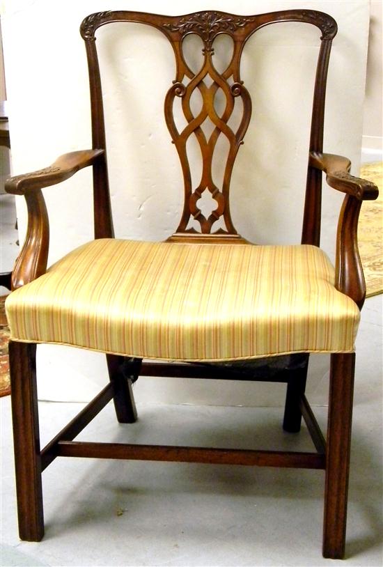 Chippendale style arm chair 