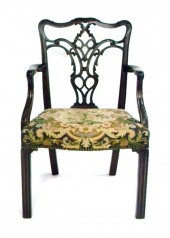 Chippendale style arm chair wi