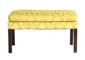CHIPPENDALE STYLE BENCH, MAHOG