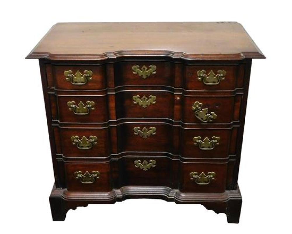 CHIPPENDALE STYLE BLOCK FRONT