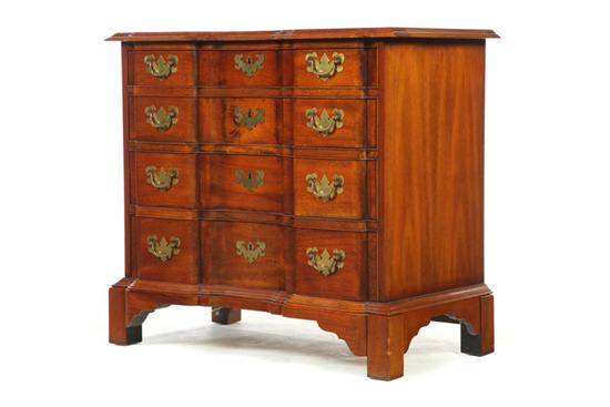 CHIPPENDALE-STYLE BLOCK-FRONT CHEST
