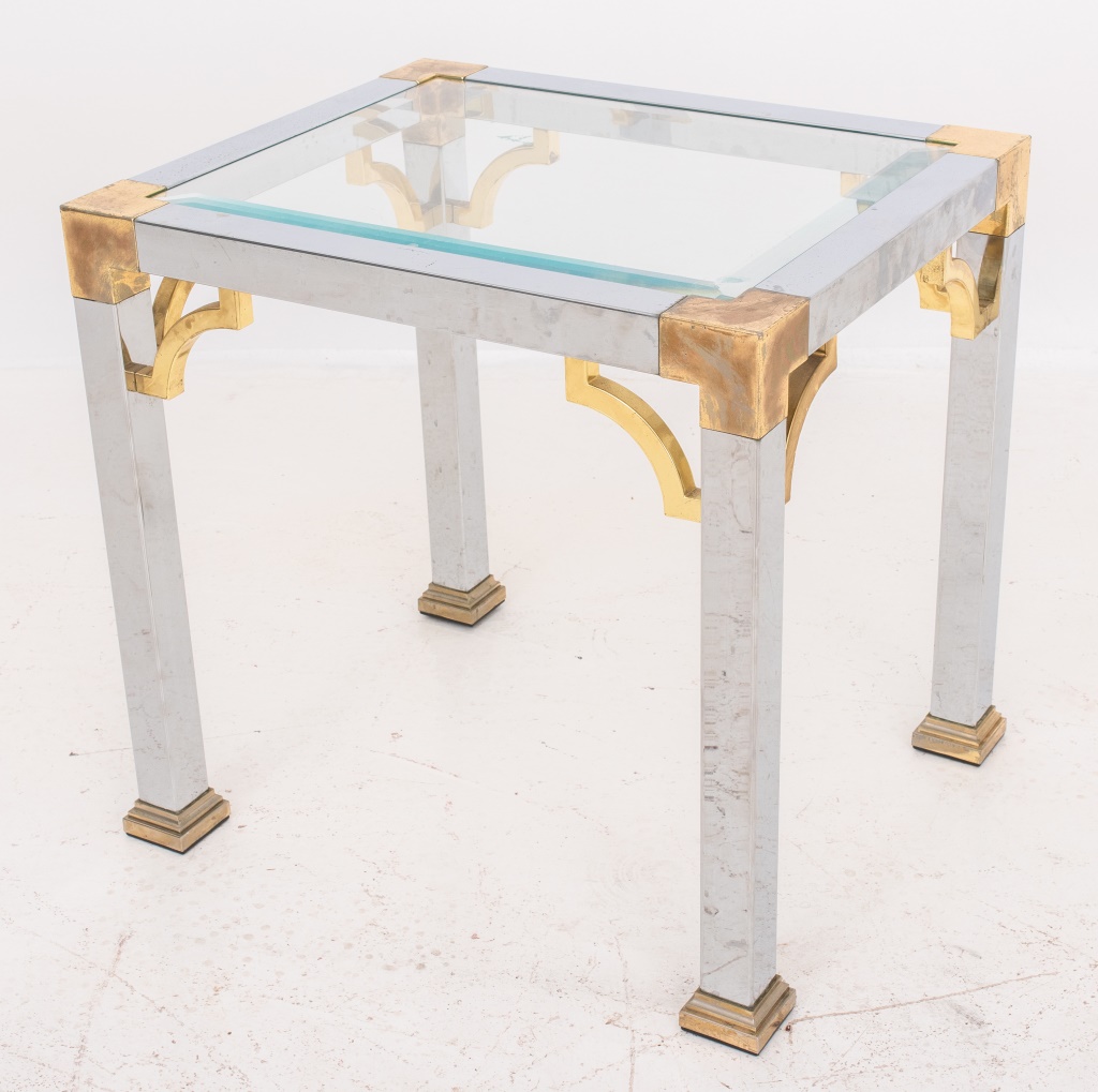 CHIPPENDALE STYLE BRASS & CHROME