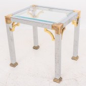 CHIPPENDALE STYLE BRASS & CHRO