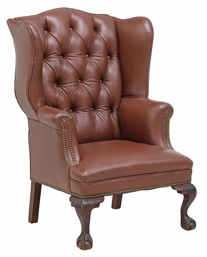 CHIPPENDALE STYLE BUTTON-TUFTED