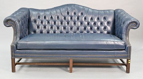 CHIPPENDALE STYLE CAMELBACK SOFA IN
