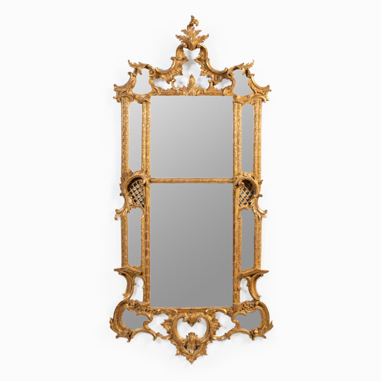 CHIPPENDALE-STYLE CARVED GILTWOOD