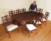 CHIPPENDALE STYLE CARVED HONDU