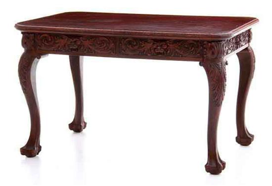 Chippendale style carved mahogany