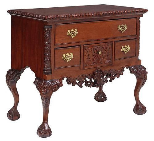 CHIPPENDALE STYLE CARVED MAHOGANY