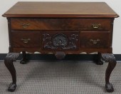 CHIPPENDALE STYLE CARVED MAHOG