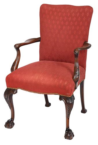 CHIPPENDALE STYLE CARVED MAHOGANY