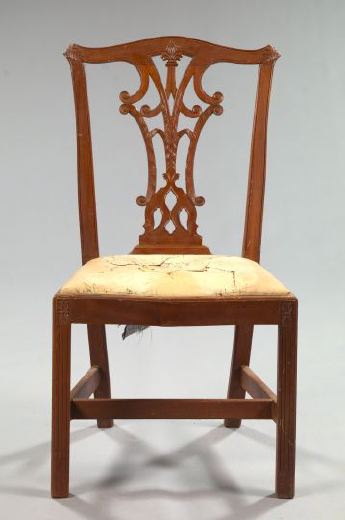 Chippendale-Style Carved Mahogany