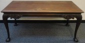 CHIPPENDALE STYLE CARVED MAHOG