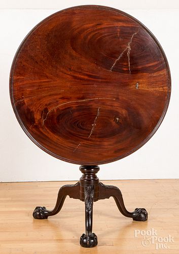 CHIPPENDALE STYLE CARVED MAHOGANY