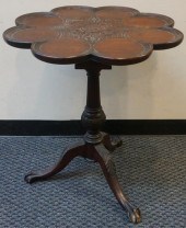 CHIPPENDALE STYLE CARVED MAHOG