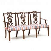 CHIPPENDALE STYLE CARVED MAHOG