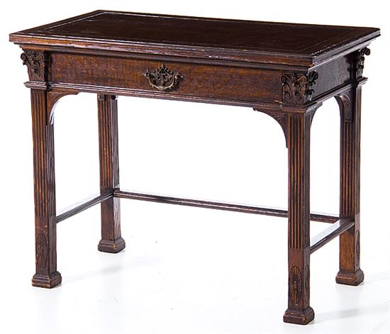 Chippendale style carved oak