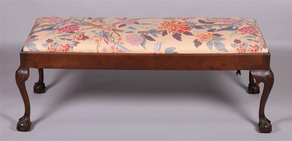 CHIPPENDALE STYLE CARVED WALNUT