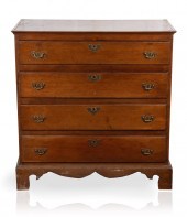 CHIPPENDALE STYLE CHERRY CHEST