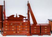 CHIPPENDALE STYLE CHERRY FOUR-