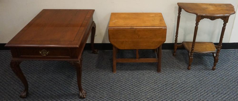 CHIPPENDALE STYLE CHERRY SIDE TABLE