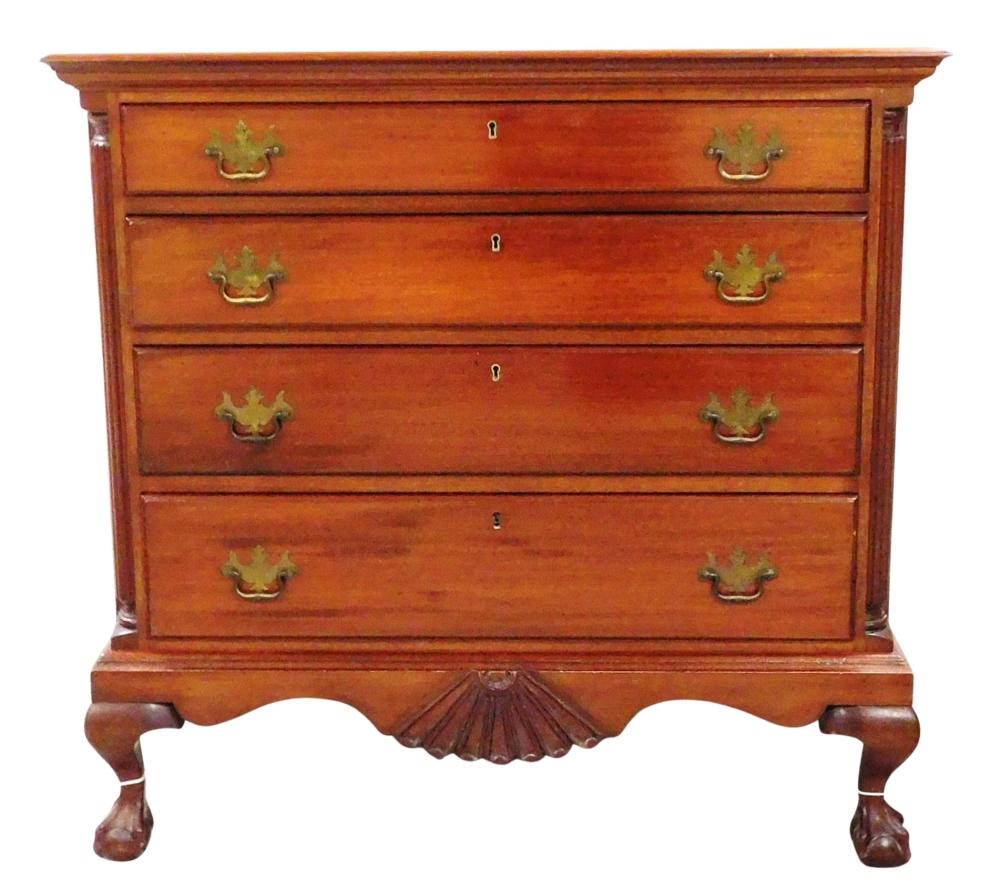 CHIPPENDALE STYLE CHEST ON FRAME,