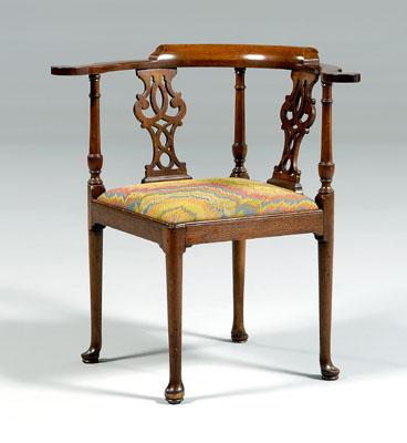 Chippendale style corner chair,