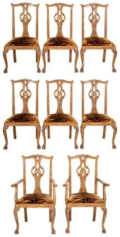 CHIPPENDALE STYLE DINING CHAIR