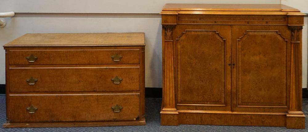 CHIPPENDALE STYLE FIGURED MAPLE