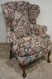 CHIPPENDALE STYLE FLORAL MACHI