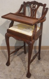 CHIPPENDALE STYLE FRUITWOOD HI