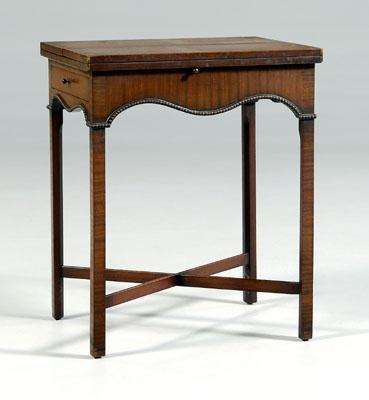 Chippendale style games table,