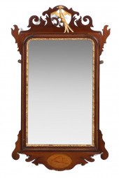 CHIPPENDALE STYLE GILT MAHOGAN