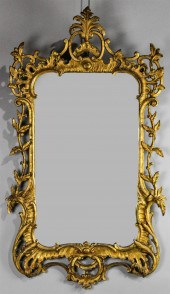 CHIPPENDALE STYLE GILTWOOD MIR