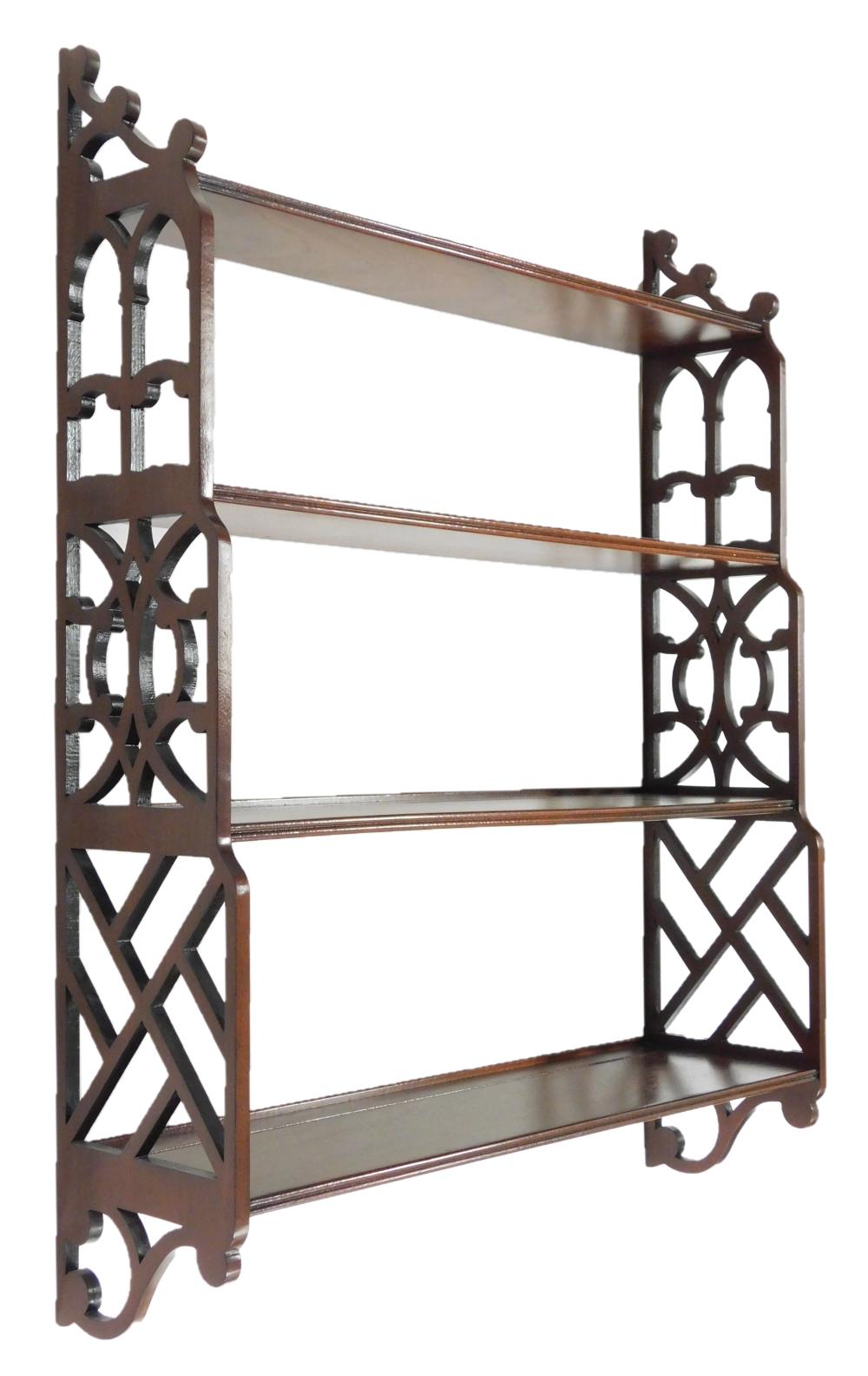 CHIPPENDALE STYLE HANGING WALL