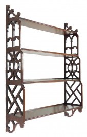 CHIPPENDALE STYLE HANGING WALL