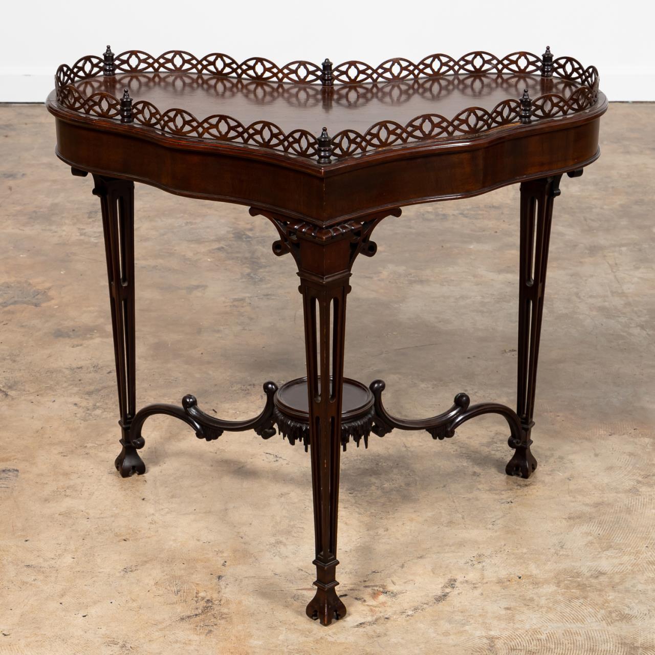 CHIPPENDALE STYLE HEART SHAPED